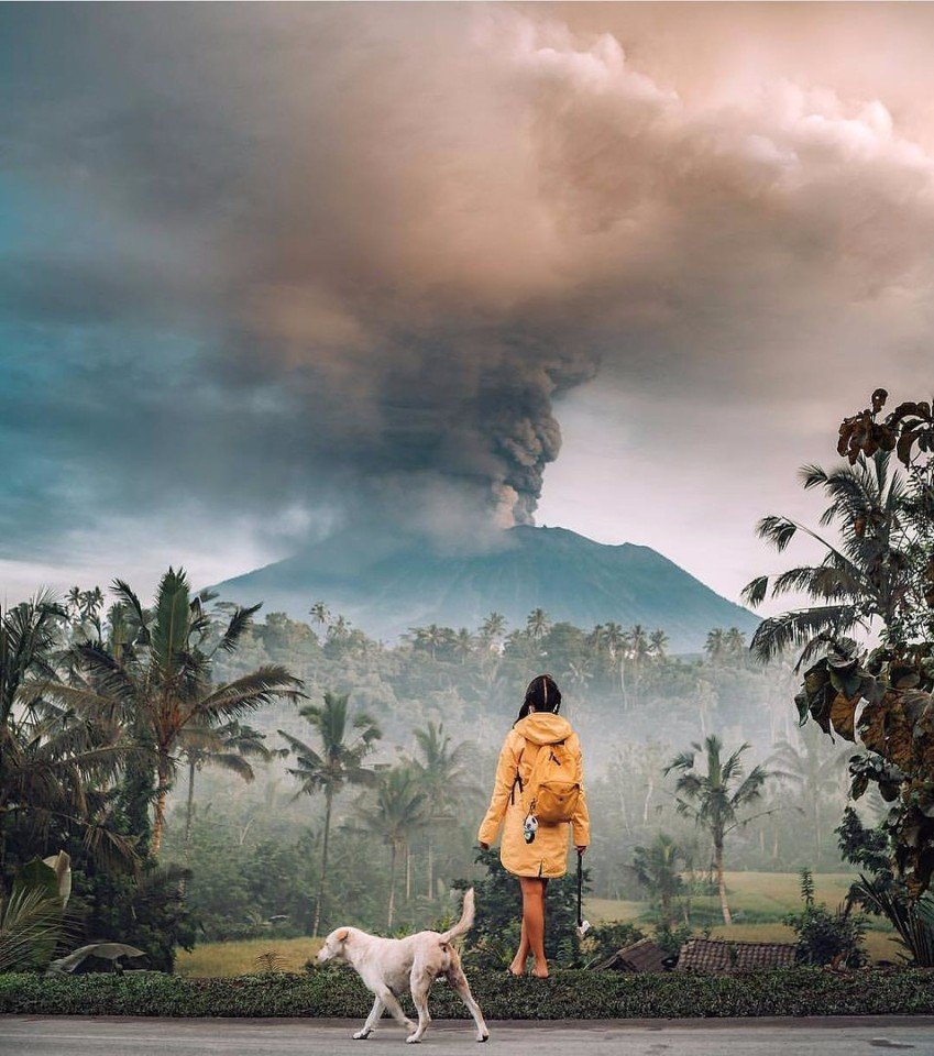 Frightening beauty. Volcano Agung, Bali