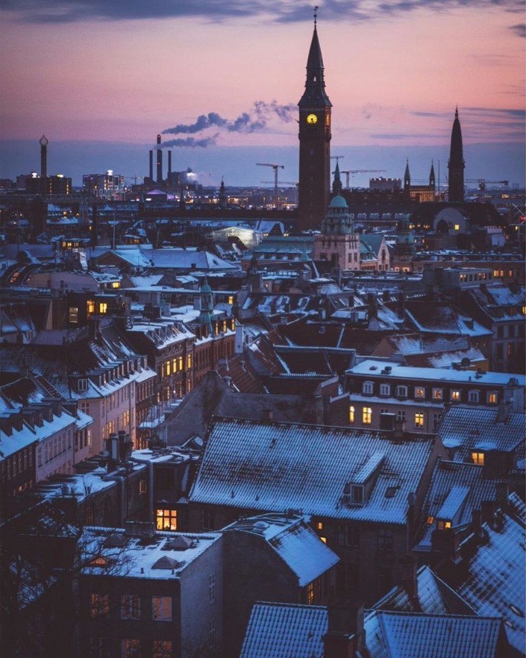Lights of the evening Denmark