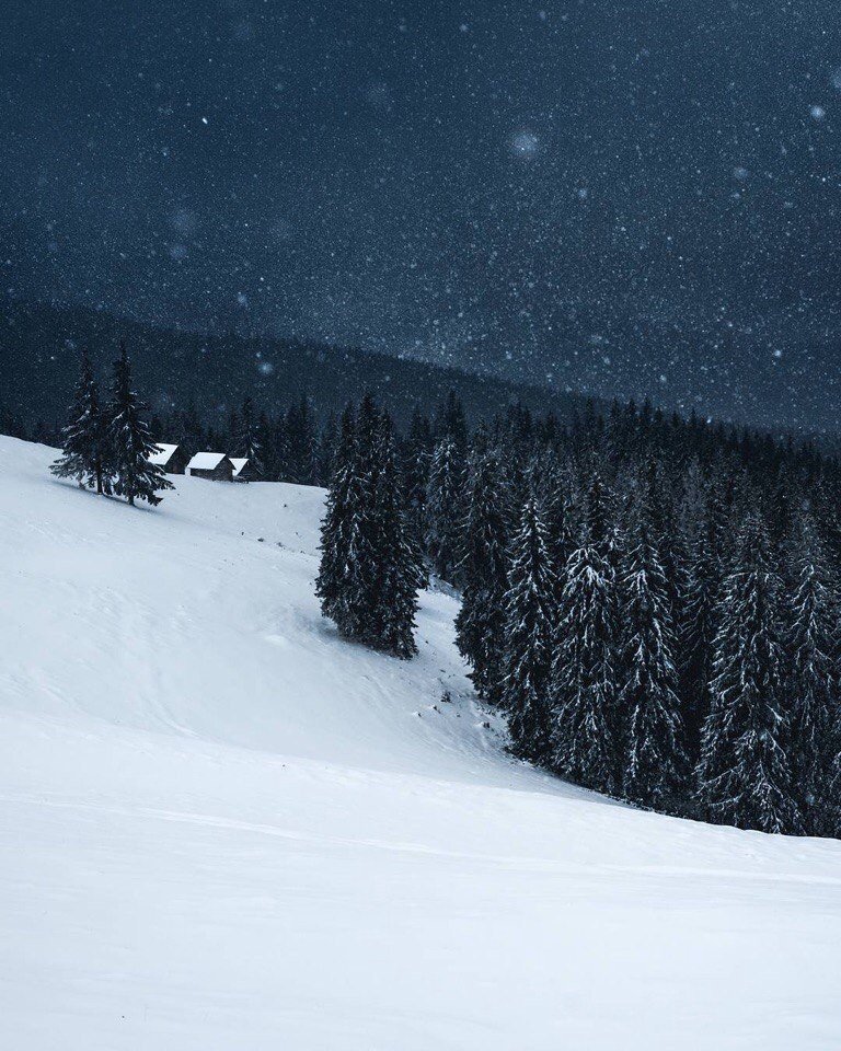Прелесть снежных Карпат