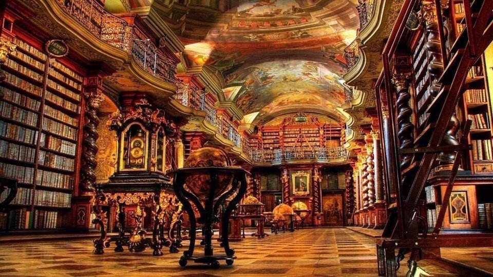Настоящий дворец! Библиотека Клементинум, Прага