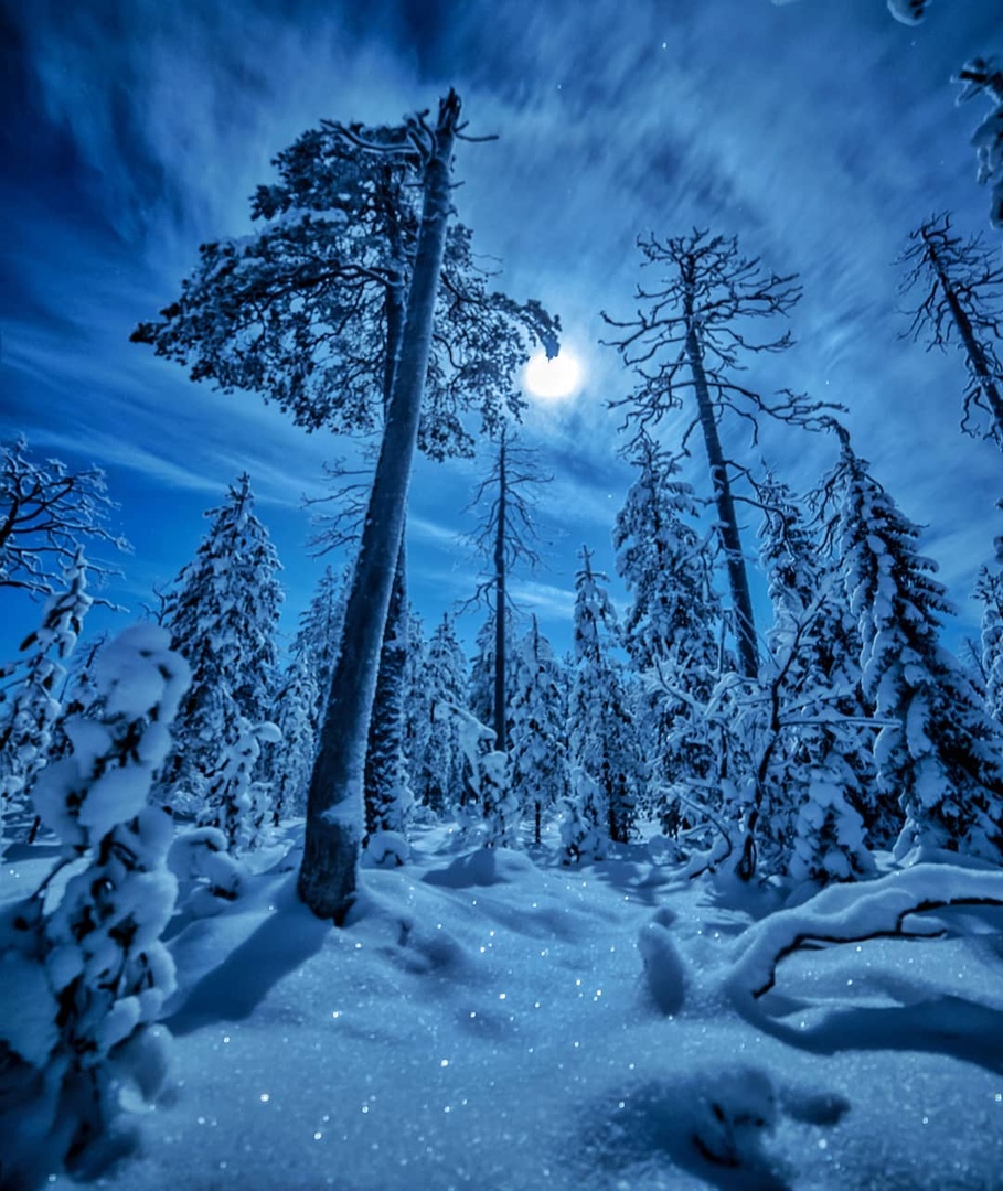 Прекрасная ночная Финляндия