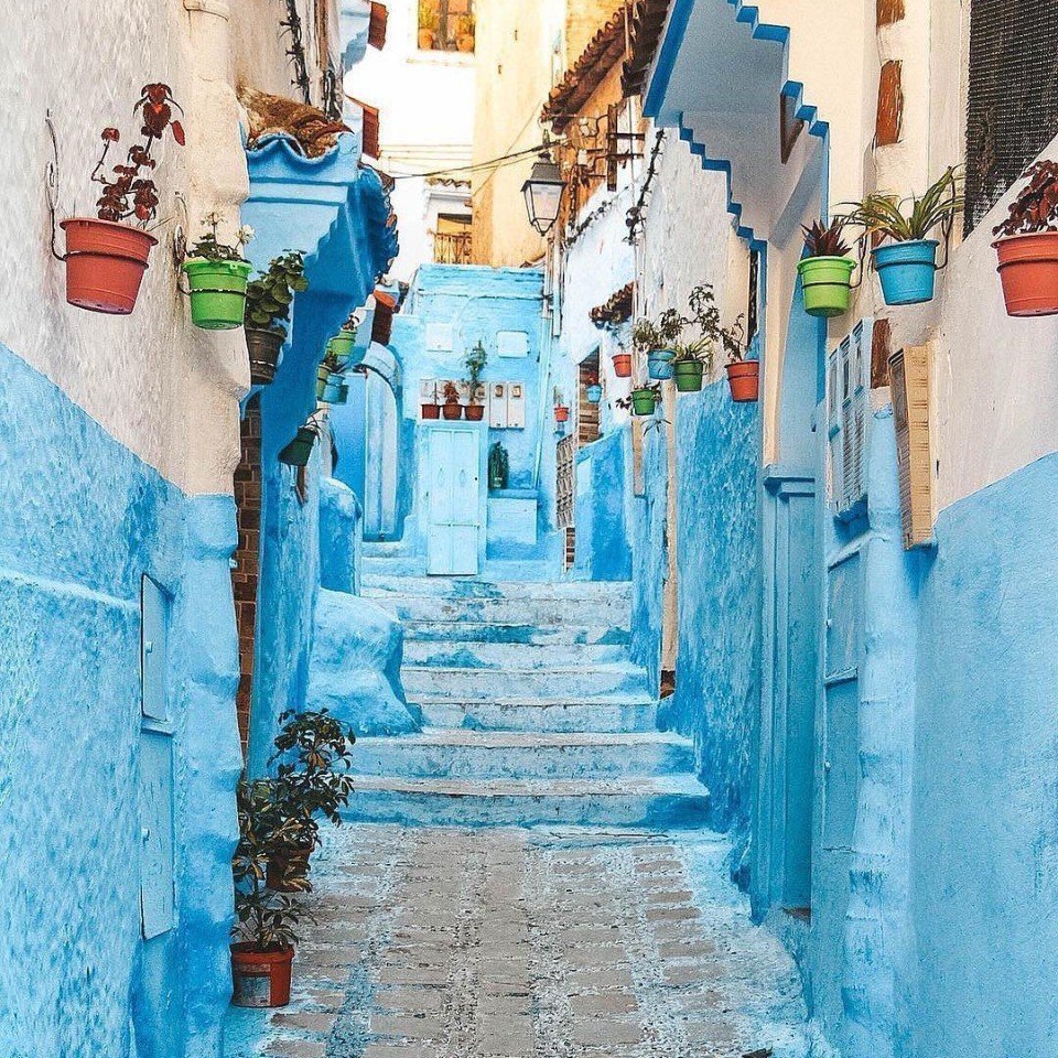 Небесно-голубой Марокко