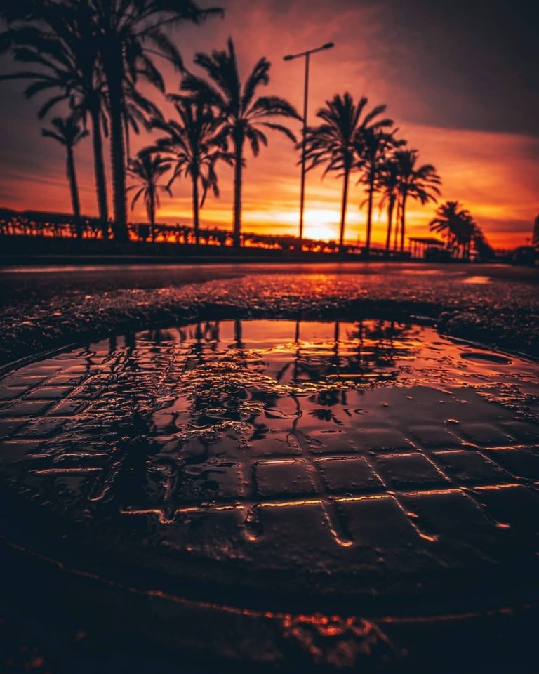 Закат в Барселоне, Испания