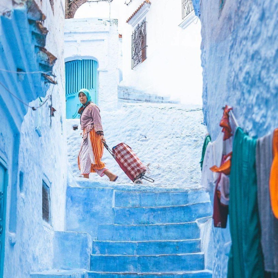 Небесно-голубой Марокко