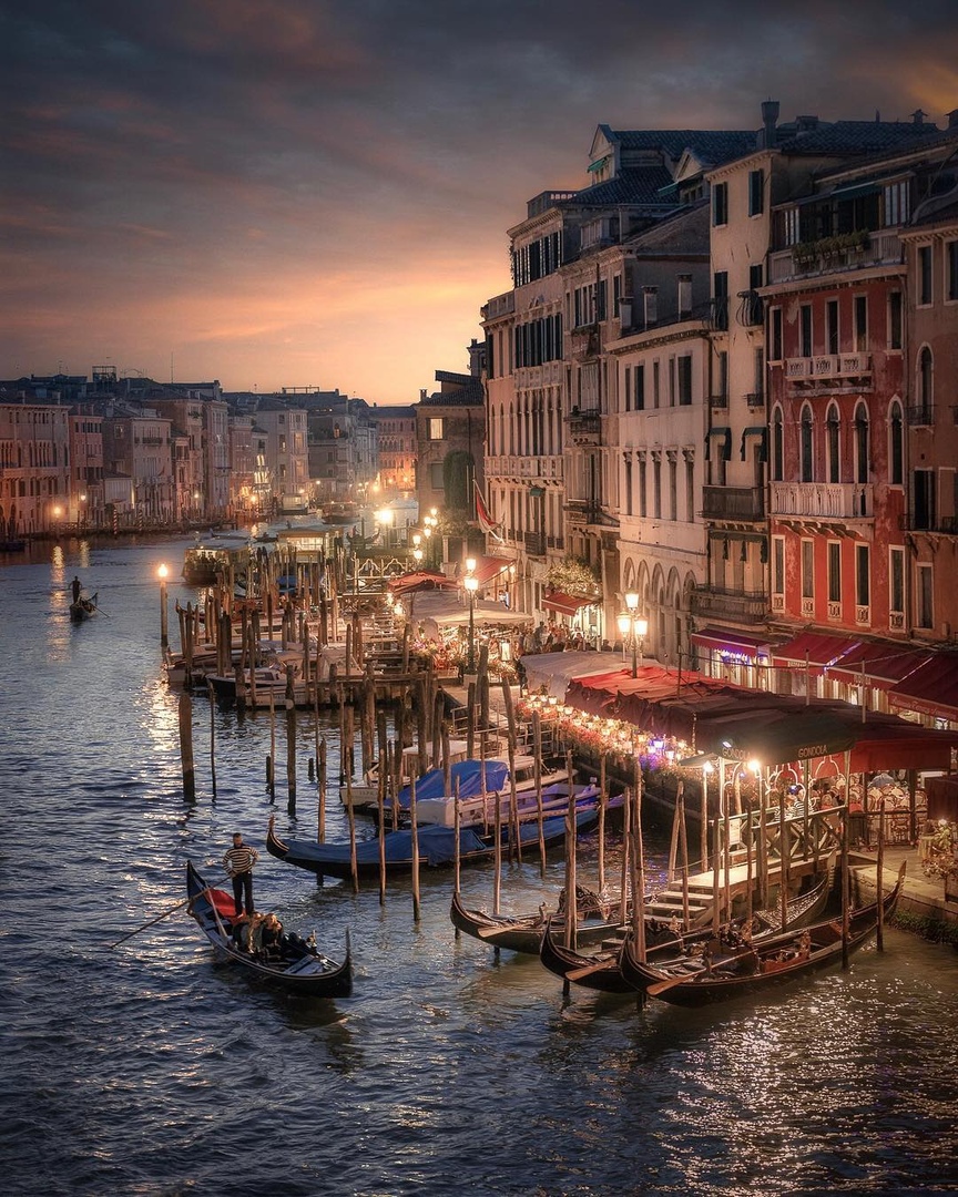 Evening in magical Venice