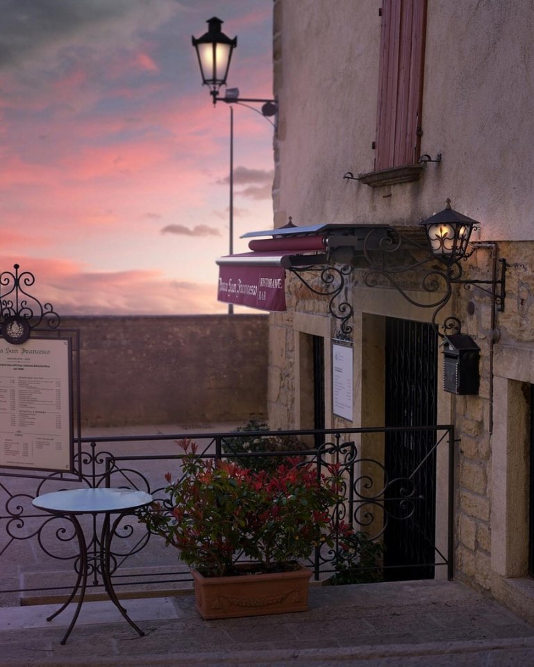 Cozy evening in San Marino