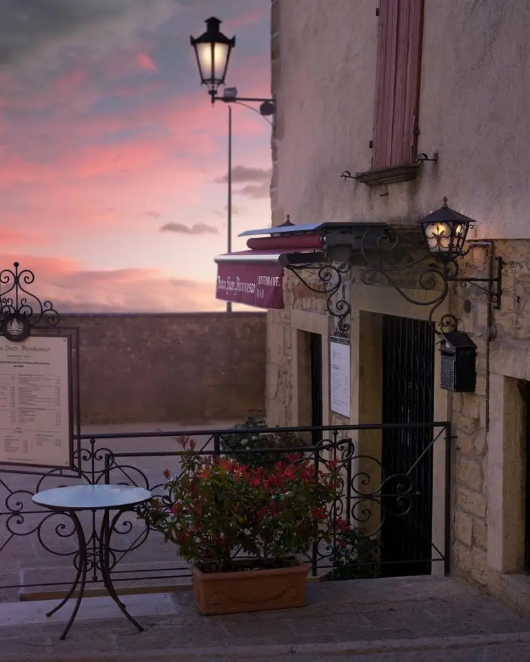 Cozy evening in San Marino