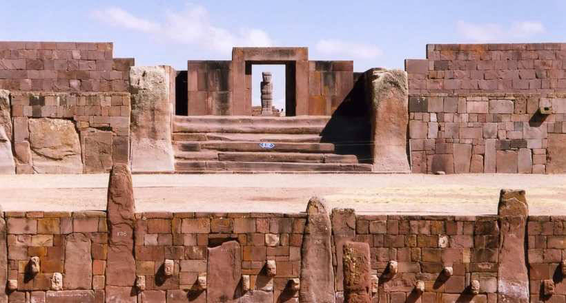 Tiwanaku in the Andes is an ancient seaport at an altitude of 4,000 meters