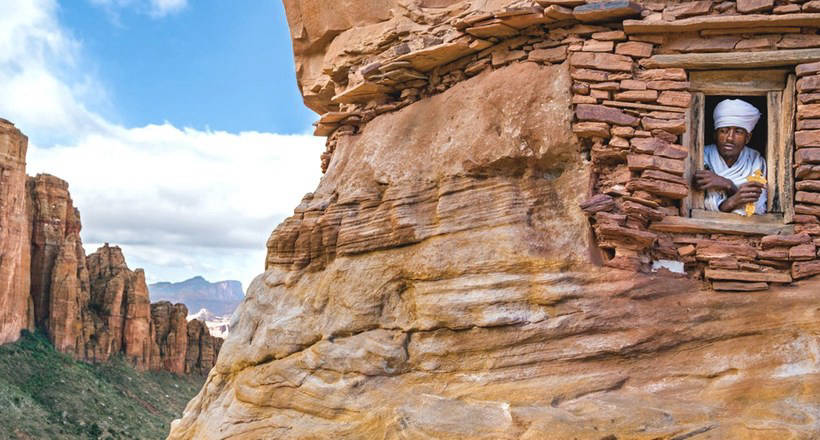 Photos of amazing rock churches of Ethiopia and their colorful priests