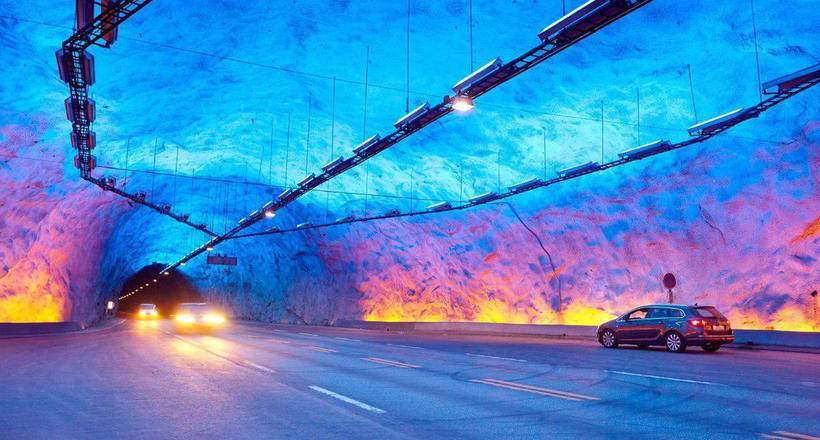 Lerdal tunnel: why artificial caves are made in it