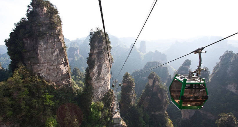 Three ropeways of unusual destination