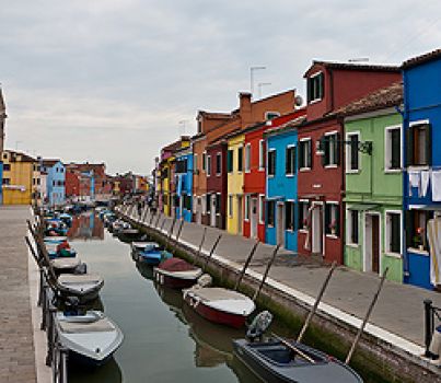 The Italian islands of Burano and Murano