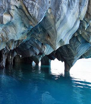 Marble Temple of Lake General-Carrero. Chile