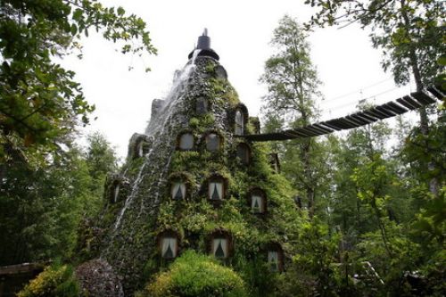 Magic Mountain Lodge is a volcano hotel in the pristine forests of Patagonia