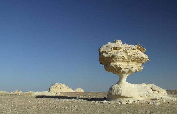 The White Desert in Egypt