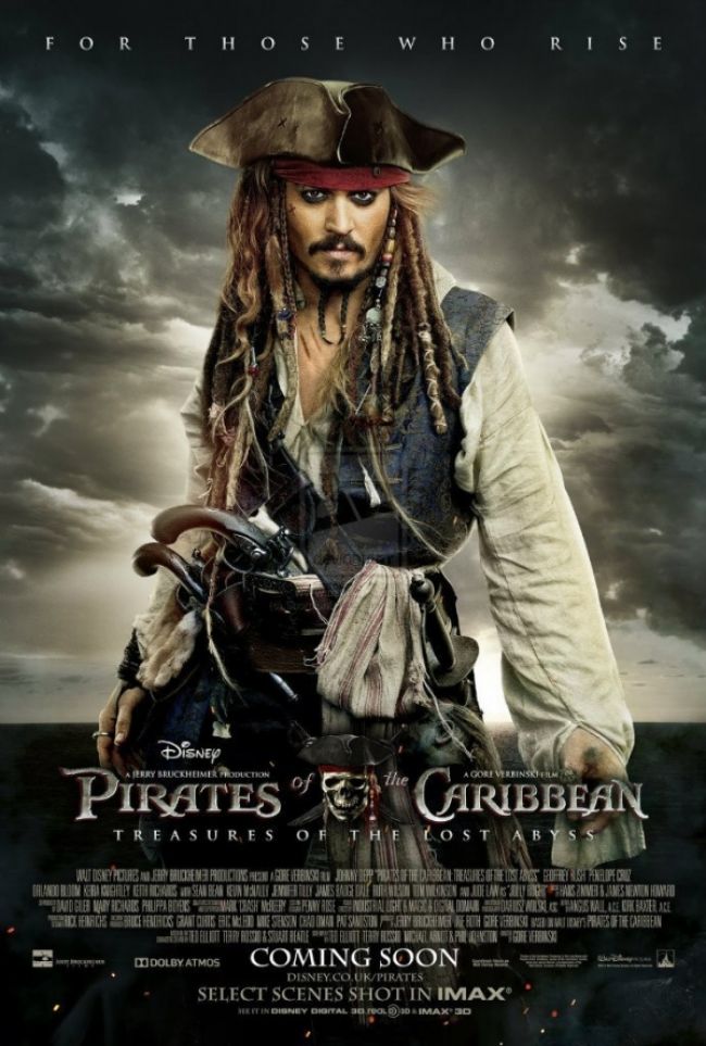 Announced the date of the premiere of Pirates of the Caribbean 5