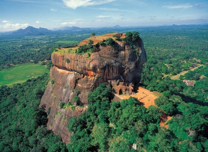 The unique plateau of Sigiriya