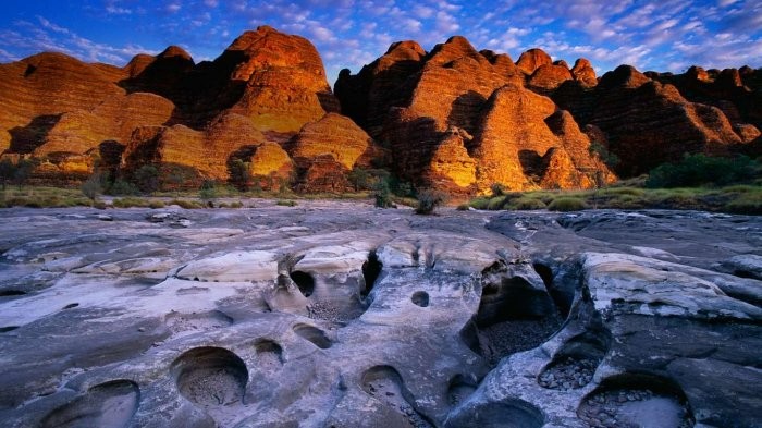 The unusual Bangl-Bangle ridge in Australia