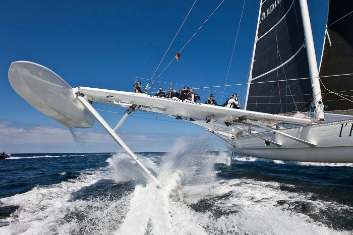 The fastest sailing ship in the world is Hydroptere