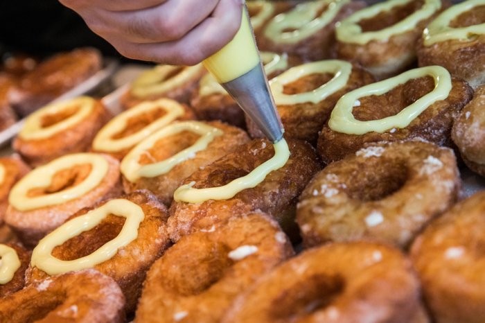 New in fast food: cronut - a croissant and a donut in one