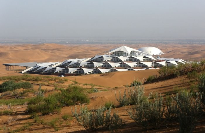 Desert Lotus Hotel - a flower in singing sands