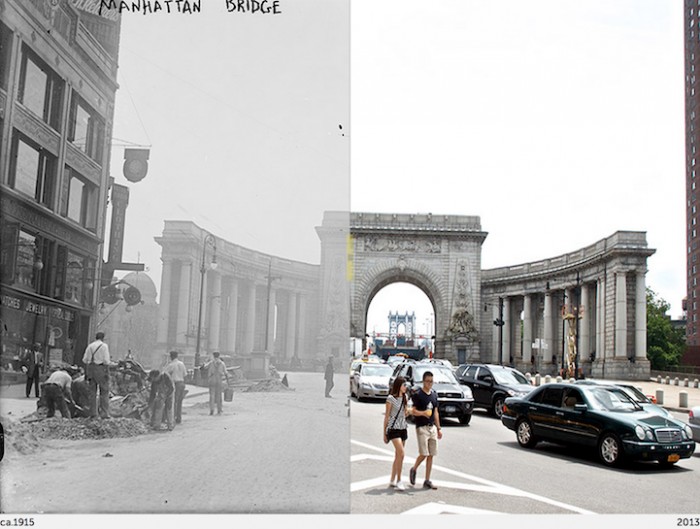 New York then and now