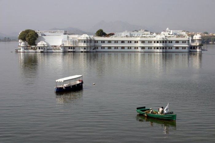 Floating palace of Lake Pichola