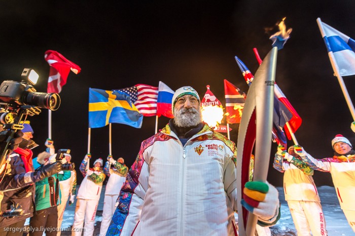 Relay of the Olympic flame at the North Pole. How it was ...