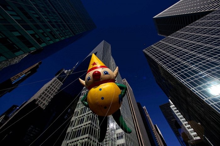 In New York, the traditional Macys Thanksgiving Day Parade was held