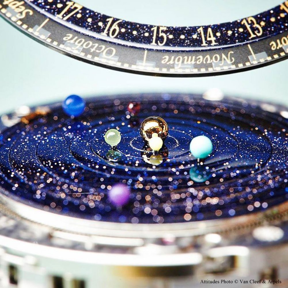 An astronomical clock showing the exact movement of the planets. Midnight Planetarium & ndash; a unique wristwatch that shows in real time the motion of the six planets of the solar system. Their creation took about three years of hard and painstaking work.</p></p><p><p><img src=mc.yandex.ru/watch/21622423 style = position: absolute; left: -9999px; alt= /></p>