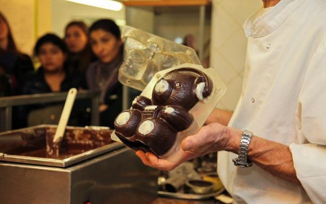 The world's largest train of chocolate