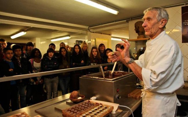 The world's largest train of chocolate