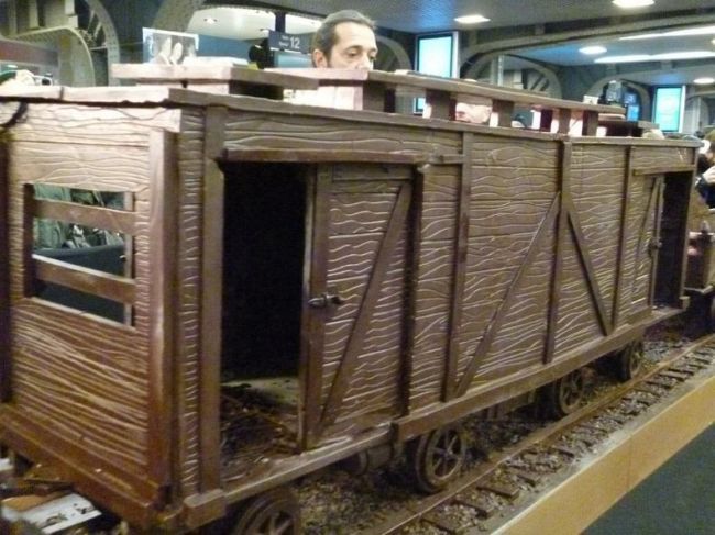 The world's largest train of chocolate