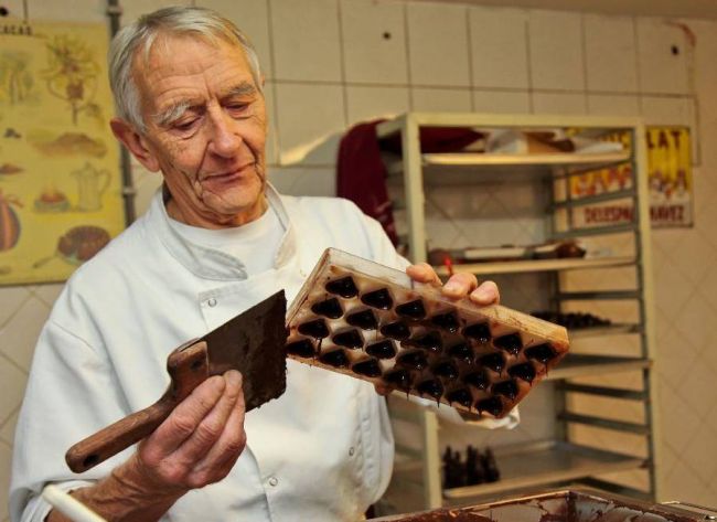 The world's largest train of chocolate