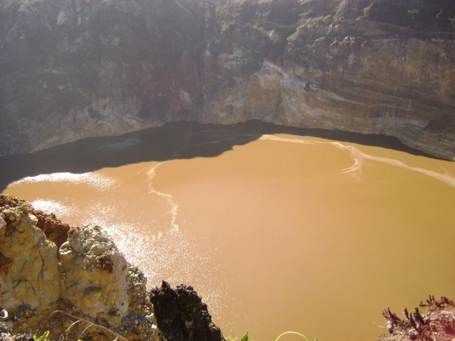 Kelimutu - the volcano of three different colored lakes