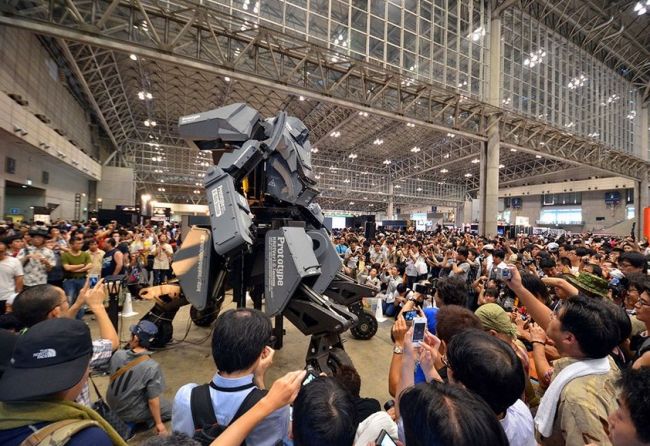 The four-meter robot transformer was introduced in Tokyo