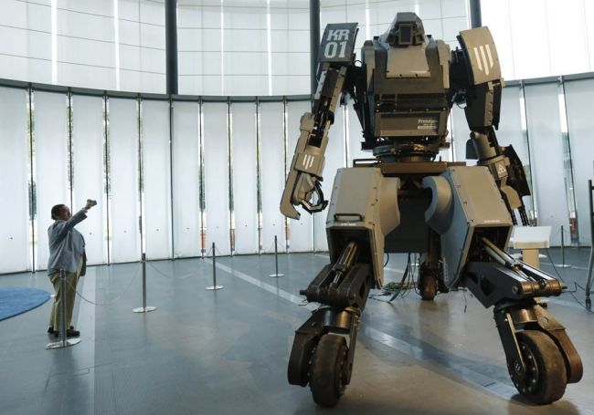 The four-meter robot transformer was introduced in Tokyo