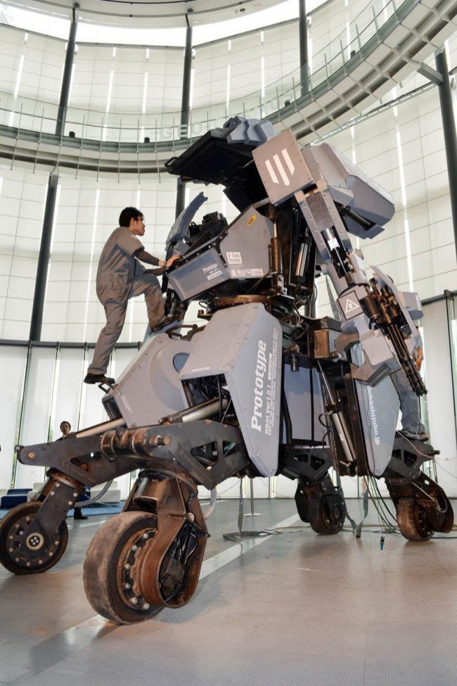 The four-meter robot transformer was introduced in Tokyo