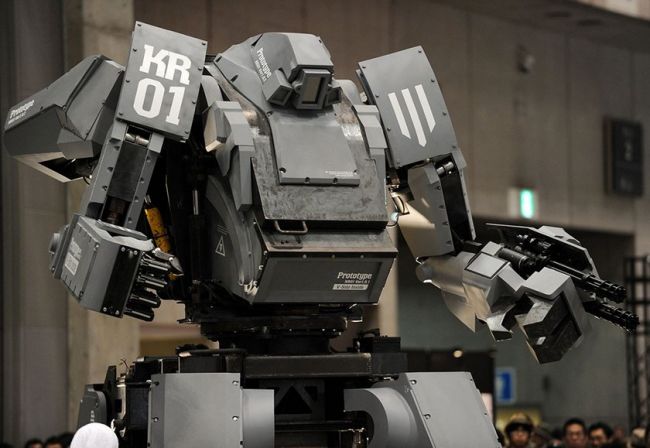 The four-meter robot transformer was introduced in Tokyo