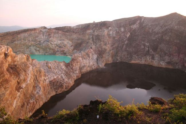 Kelimutu - the volcano of three different colored lakes