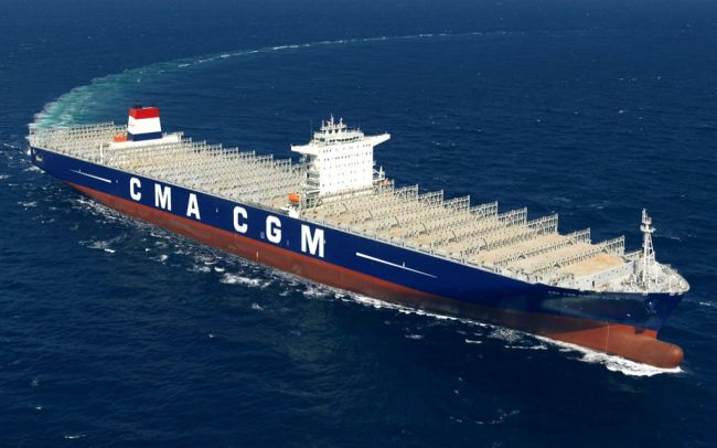 Самый большой в мире контейнерный корабль «CMA CGM Marco Polo»