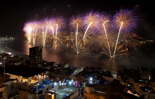 New Year's fireworks all over the planet 2013