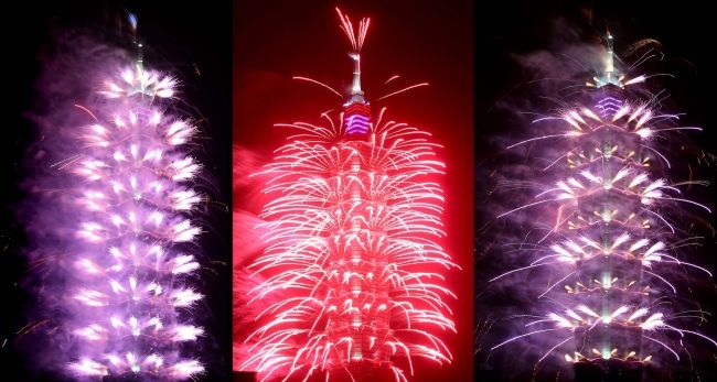 New Year's fireworks all over the planet 2013