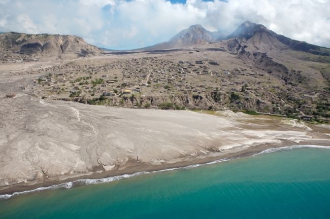 The island of Montserrat & ndash; modern Pompey