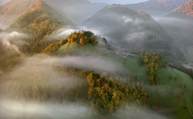 Казкові фотопейзажі аерофотографій Матяжа Катери (Matjaz Cater)