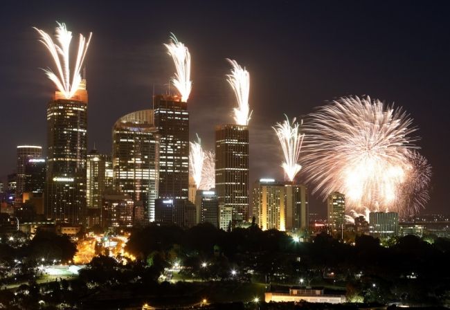 New Year's fireworks all over the planet 2013