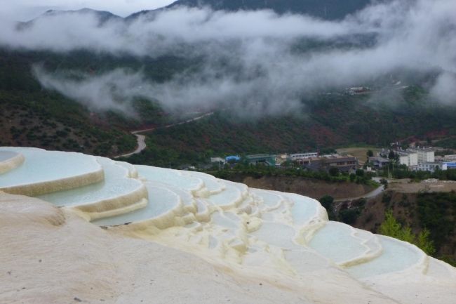 White water cascades in Shangri-La