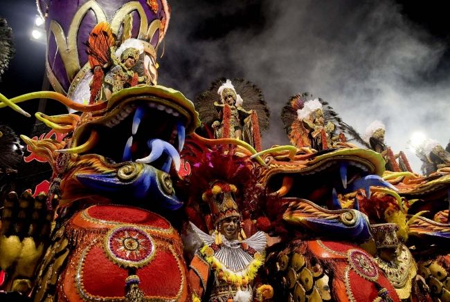 A carnival extravaganza started in Brazil