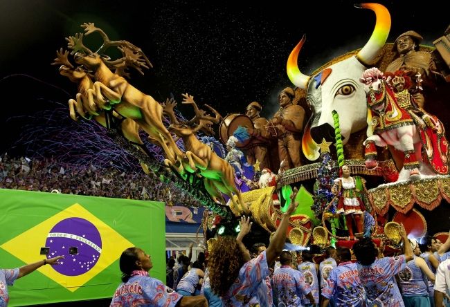 A carnival extravaganza started in Brazil