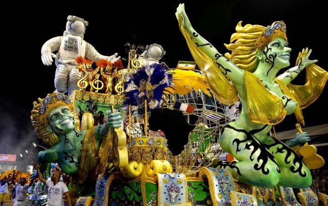 A carnival extravaganza started in Brazil